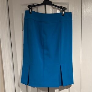 Blue Turquoise Aqua Teal Women's Work Business Suit Skirt
